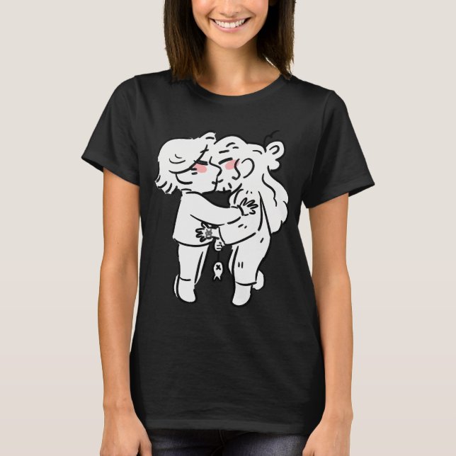 fisk kissar t shirt (Framsida)
