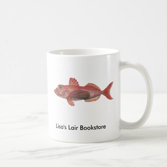Fisk - Kor-Näbbformig GurnardbokhandelPromo Kaffemugg (Höger)