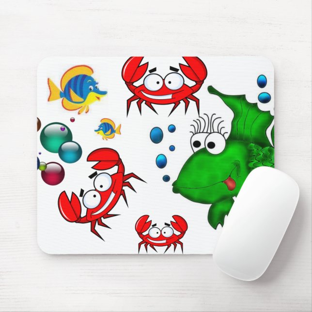 Fisk krabbmus Pad! Musmatta (Med mus)