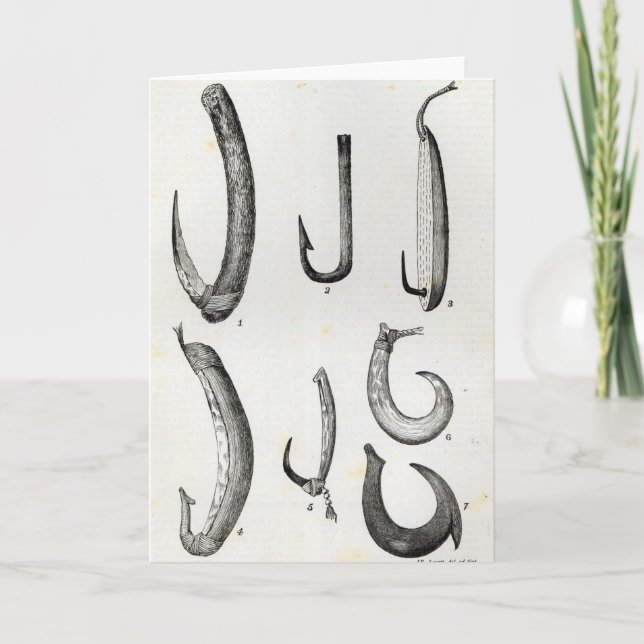 Fisk-krokar av förhistoriskt och Uncivilised Kort (Framsida)