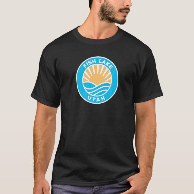 Fisk Lake Utah T Shirt (Framsida)