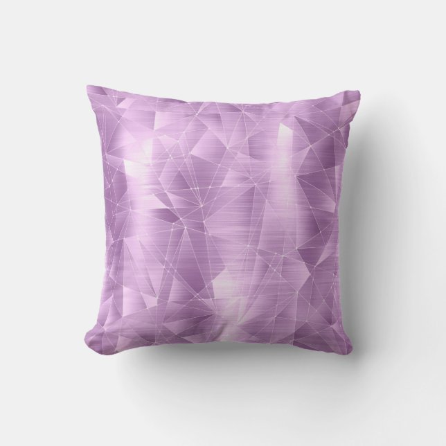 Fisk Luxury Lilac Geometrical Mönster Pillow Kudde (Framsida)