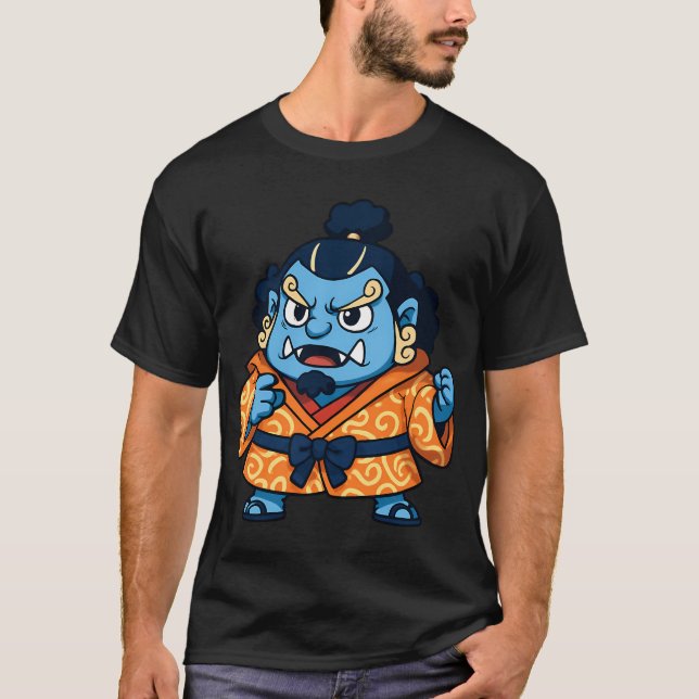 Fisk-Man Kympin Traditionell T Shirt (Framsida)