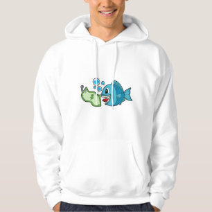 Fisk med banknot hoodie