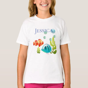 Fisk med bubblor och Sjögräs T Shirt