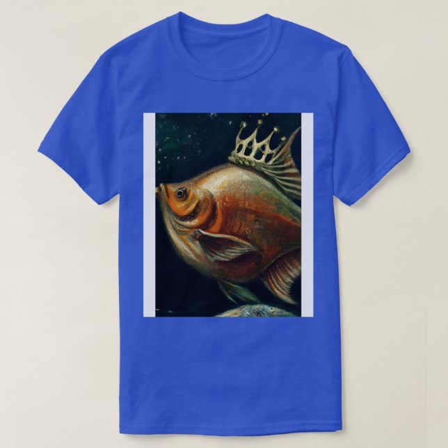 Fisk med Krona 1 T Shirt (Design framsida)