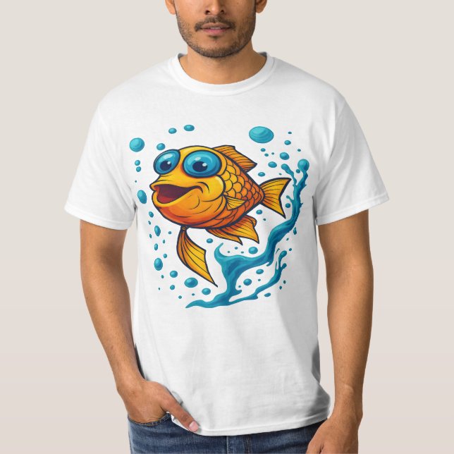 fisk med stora ögon t shirt (Framsida)