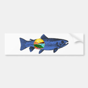 Fisk Montana Bildekal