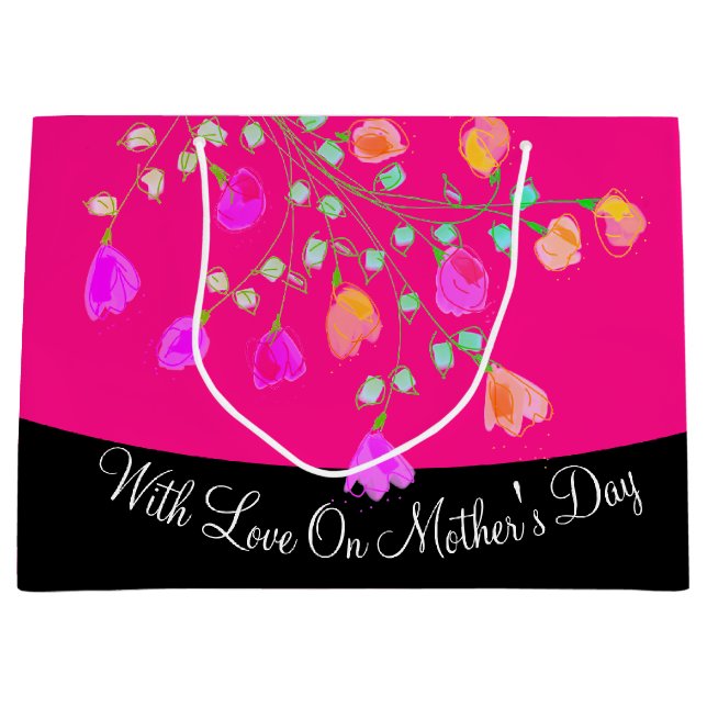 Fisk Mors dag-blommad gåva Tote Bag (Framsidan)