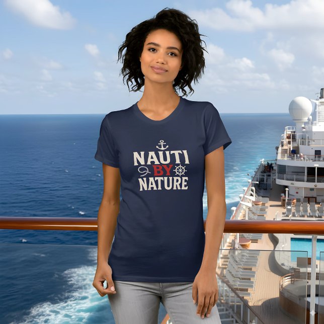Fisk Nautical Cruise frakt-gåva T Shirt (Skapare uppladdad)