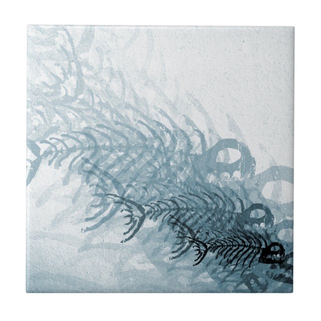 Fisk och ben kakelplatta (Framsidan)