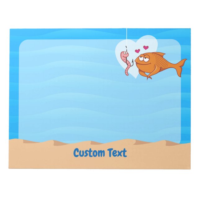 Fisk och bete i Anteckningsblocket Kärlek Anteckningsblock (Framsida)