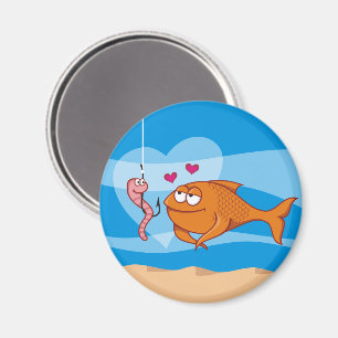 Fisk och bete i Kärlek Magnet