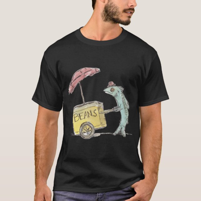 Fisk och bönor t shirt (Framsida)