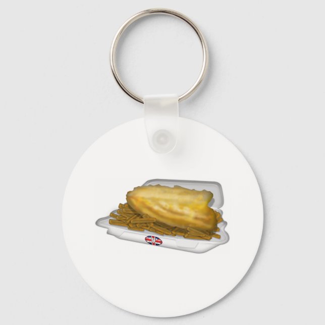 Fisk och Chip Nyckelring (Framsida)