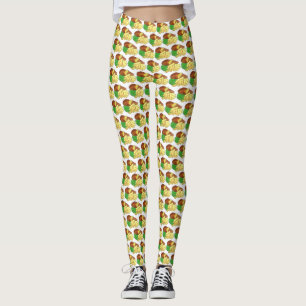 Fisk och Chip Peas British Pub Restaurant Food Leggings
