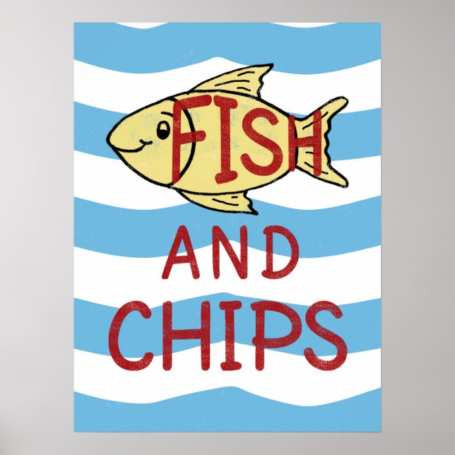 Fisk och Chip Poster (Framsidan)