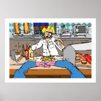 Fisk och Chip Poster