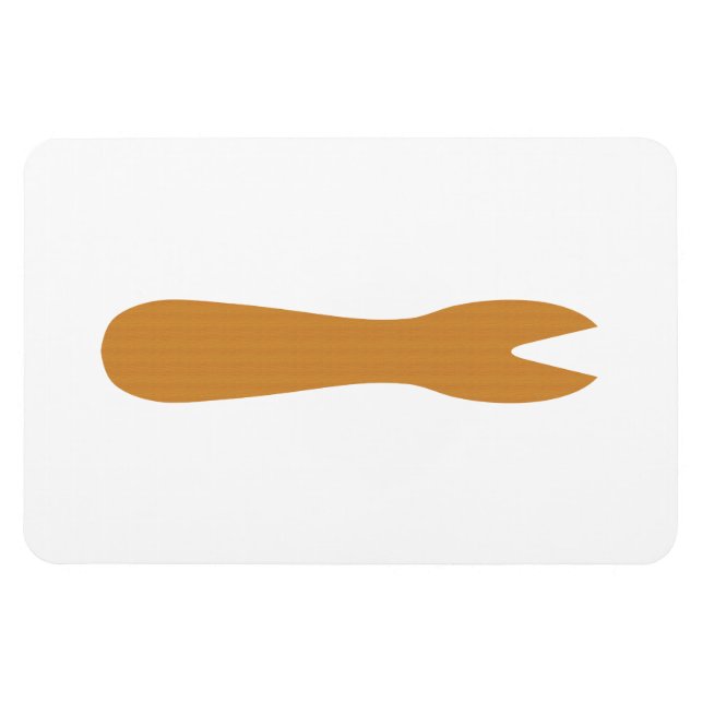Fisk och Chip Shop Wooden Fork Magnet (Horisontell)