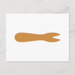 Fisk och Chip Shop Wooden Fork Vykort