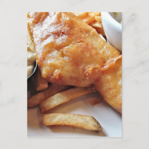 Fisk och Chip Vykort