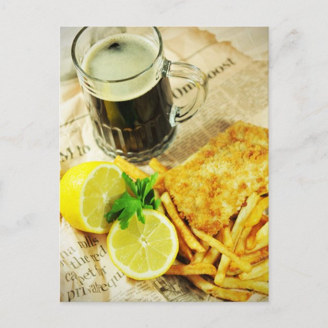 Fisk och chip vykort (Framsida)