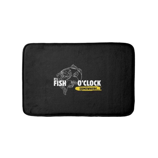 Fisk och fisk O'klocka Badrumsmatta (Framsidan)