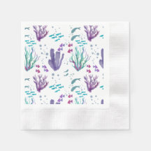 Fisk- och korallvattenfärgsdesign