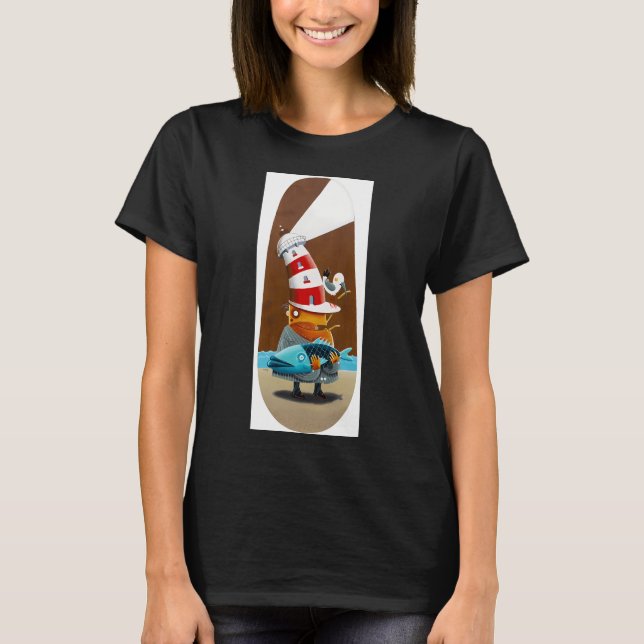 Fisk och pommes frites t shirt (Framsida)