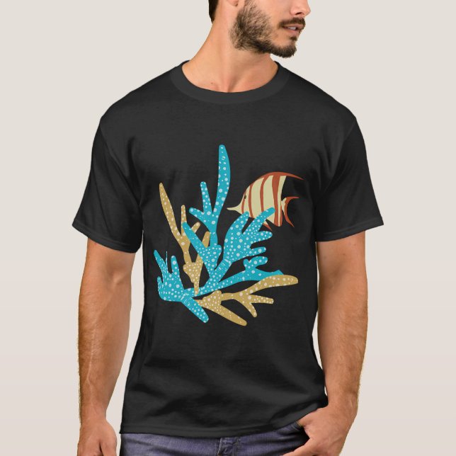 fisk och rev t shirt (Framsida)