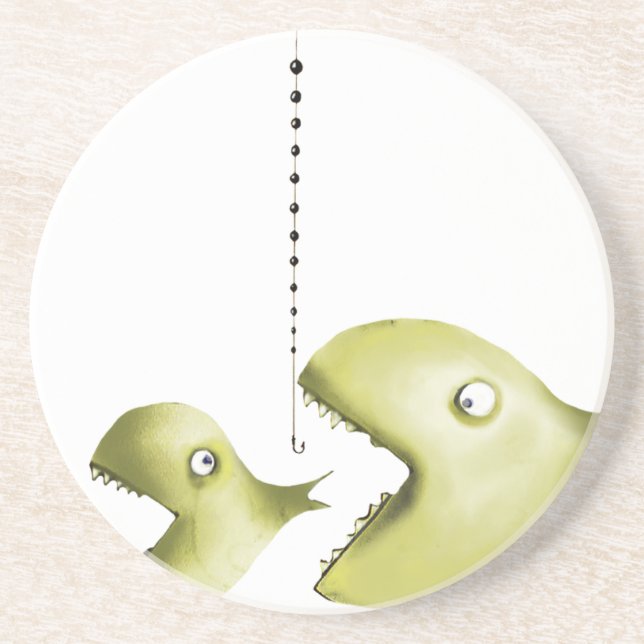 fisk och rev underlägg sandsten (Framsidan)