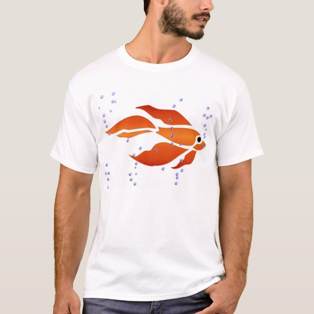Fisk och Seahorse T-shirt (Framsida)
