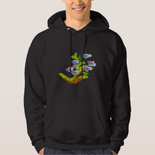 Fisk och växter i vatten Kongo Tetra Hoodie
