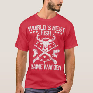 Fisk och vilt WardenWildlife Animal Conservation O T Shirt