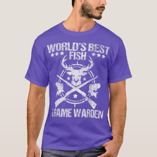 Fisk och vilt WardenWildlife Animal Conservation O T Shirt