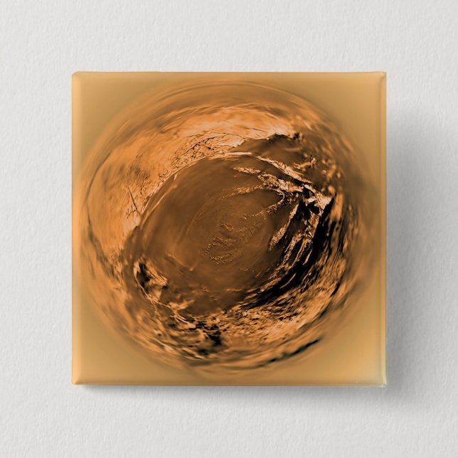 Fisk-öga-vy över Titans Yta Knapp (Framsida)