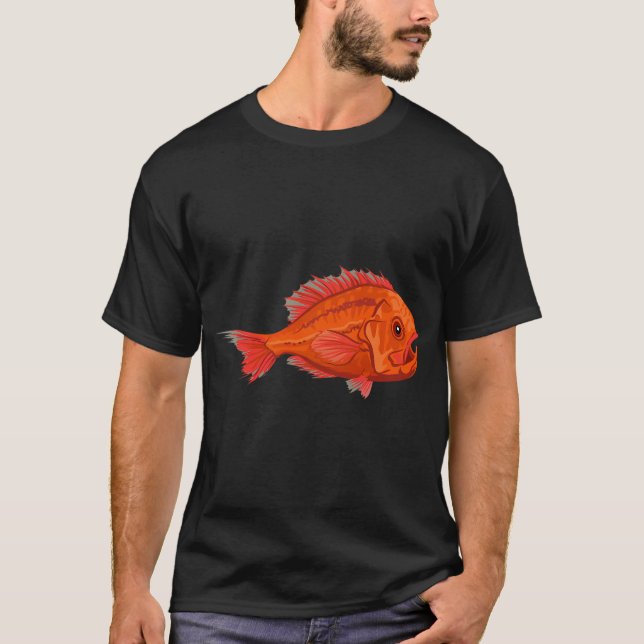 Fisk: Orange Roughy T Shirt (Framsida)