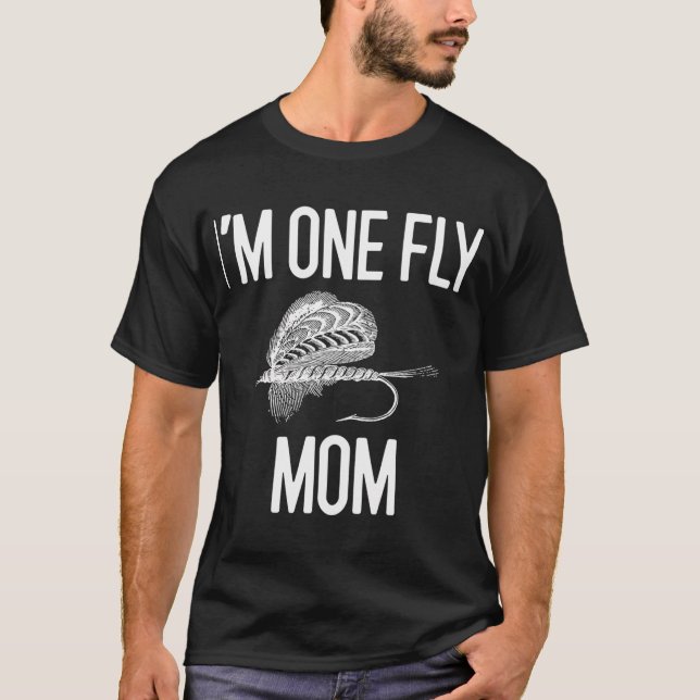 Fisk på brun forell som äter t shirt (Framsida)