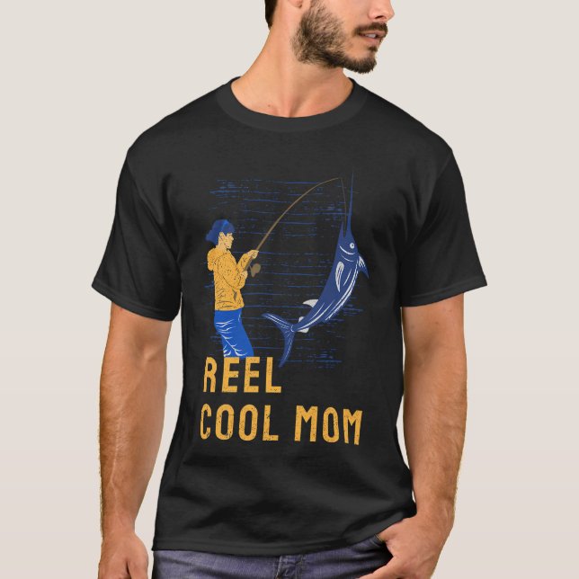 Fisk på brun öringfärg t shirt (Framsida)