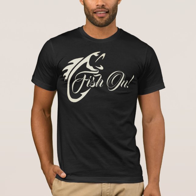 Fisk på! Fiske Älskare T-Shirt (Framsida)