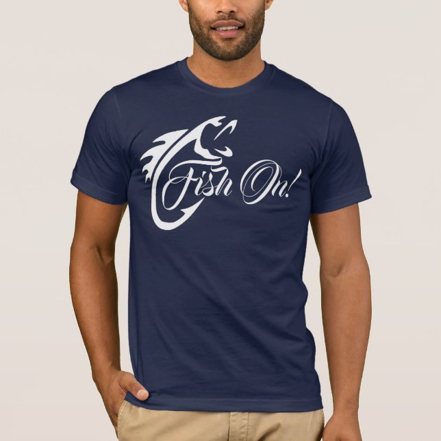 Fisk på! Fiske Älskare T-Shirt (Framsida)