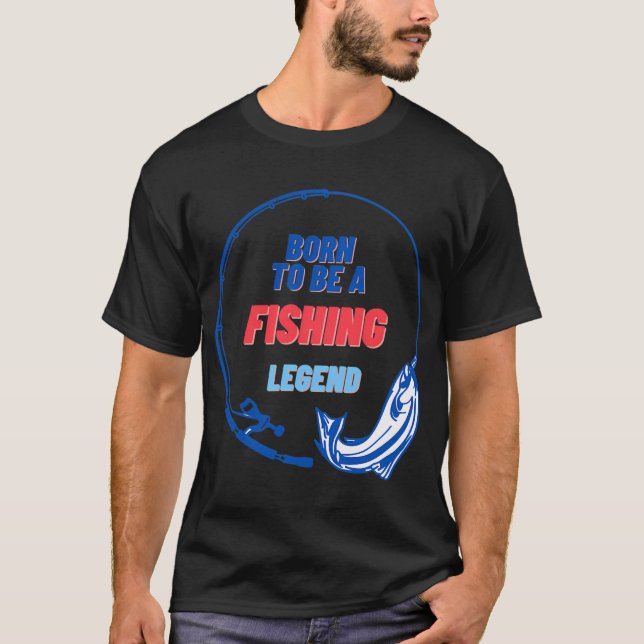 Fisk på gädda färg t shirt (Framsida)