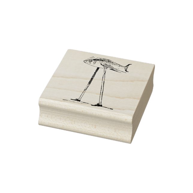 Fisk på Stilts är tillbaka på Feet Stämpel (Stämpel)