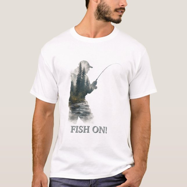 "Fisk på!" T Shirt (Framsida)