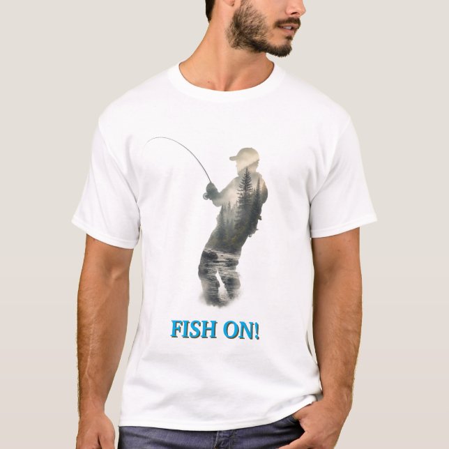 "Fisk på!" T Shirt (Framsida)