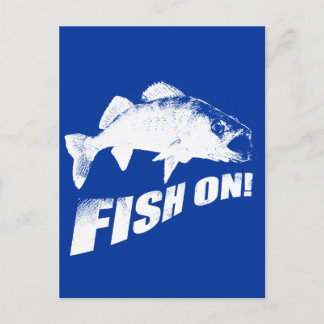 Fisk på vikögla vykort