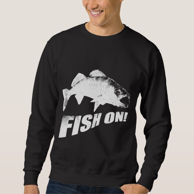 Fisk på walleye sweatshirt (Framsida)