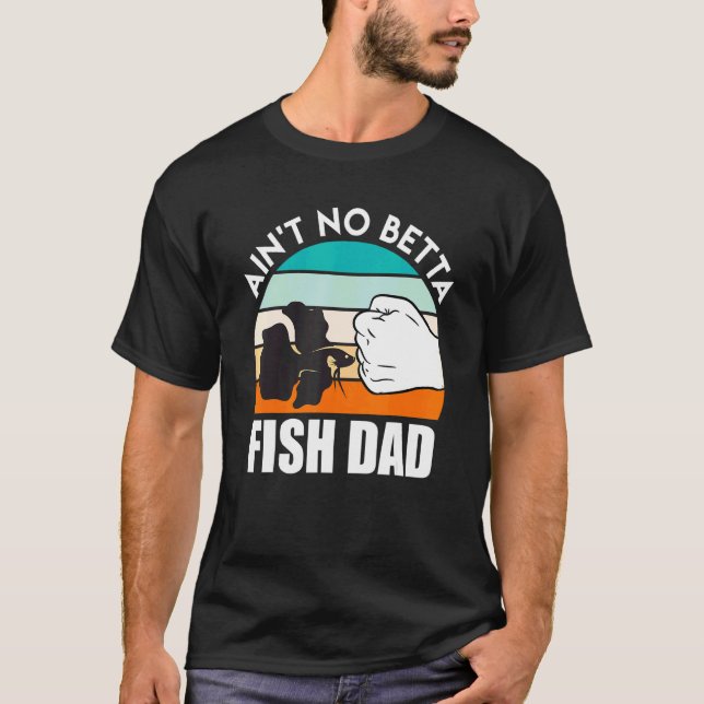 Fisk Pappa Betta Fisk 1 T Shirt (Framsida)