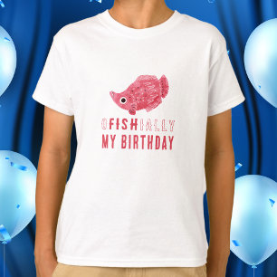 Fisk Puns officiellt min födelsedag T Shirt