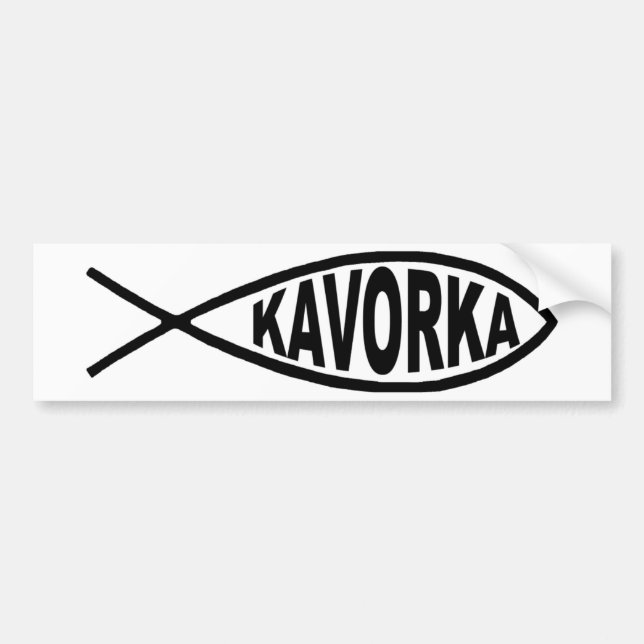 Fisk-rikliga Kavorka Bildekal (Framsidan)